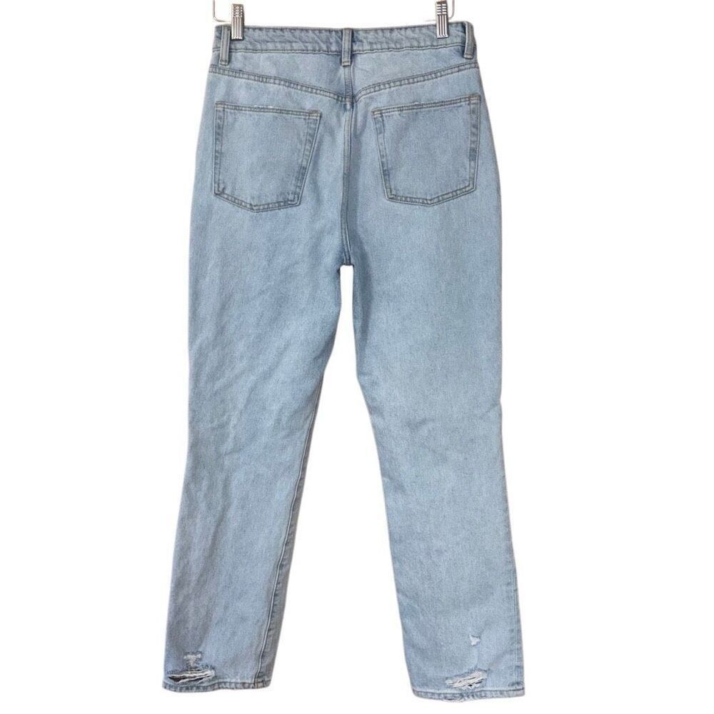 Lovers + Friends Reece High Rise Rigid Slim Straight Jeans In Palms 28 - Picture 2 of 15